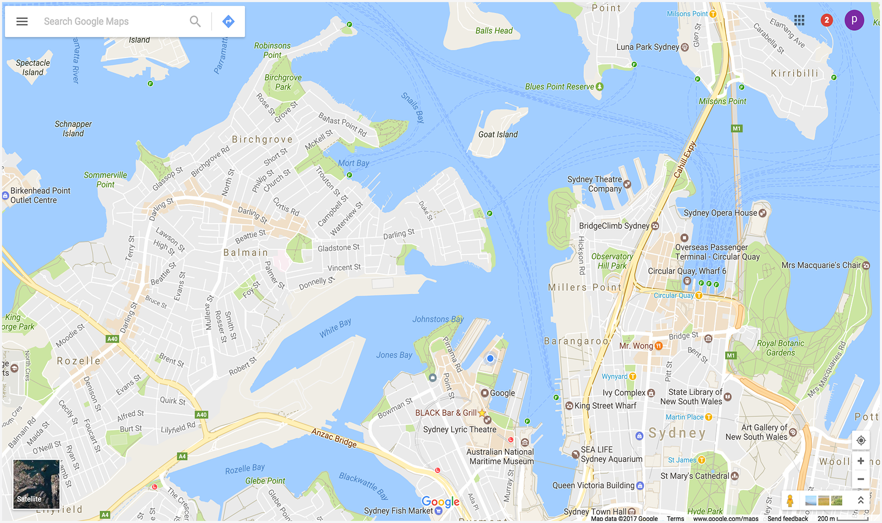 Map location